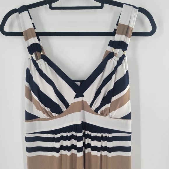 Motherhood Maternity Maxi Dress Striped Sleeveless Size M‎ New - Picture 2 of 6